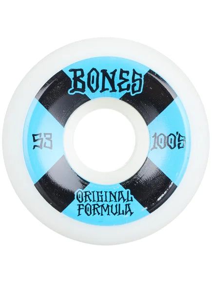 Durable Skateboard Deck For Outdoor Use-Bones 100's 53mm Conical