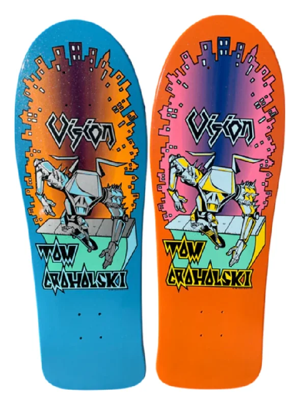 Skateboard Deck With Extra Grip-Vision Limited Groholski Robot Special Pearl-Skateboard hall of fame 2022 Skateboard Deck