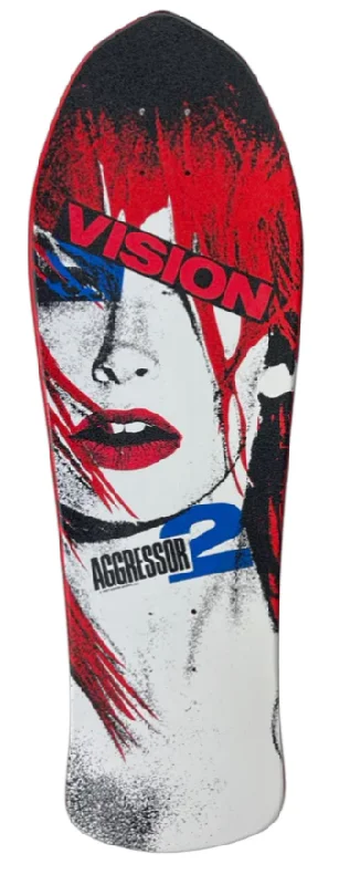 Skateboard Deck With Deep Concave-Vision "Double Take" Aggressor Double Pleasure Skateboard Deck - 10.25"x30.5"