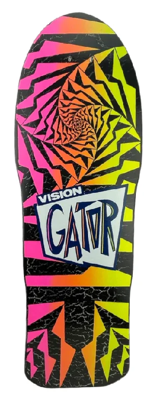 Skateboard Deck For Perfect Flicks-Vision CRACKLE Gator Cracked II Limited Deck - 10.25"x29.75"