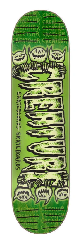 Eco-Friendly Skateboard Deck Materials-Creature Psycho Logo 7 Ply Birch Lg Skateboard Deck 8.25"