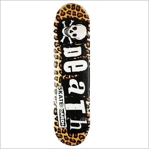 Skateboard Deck For Technical Skating-Death Skateboards Leopard Punk Skateboard Deck 8.375