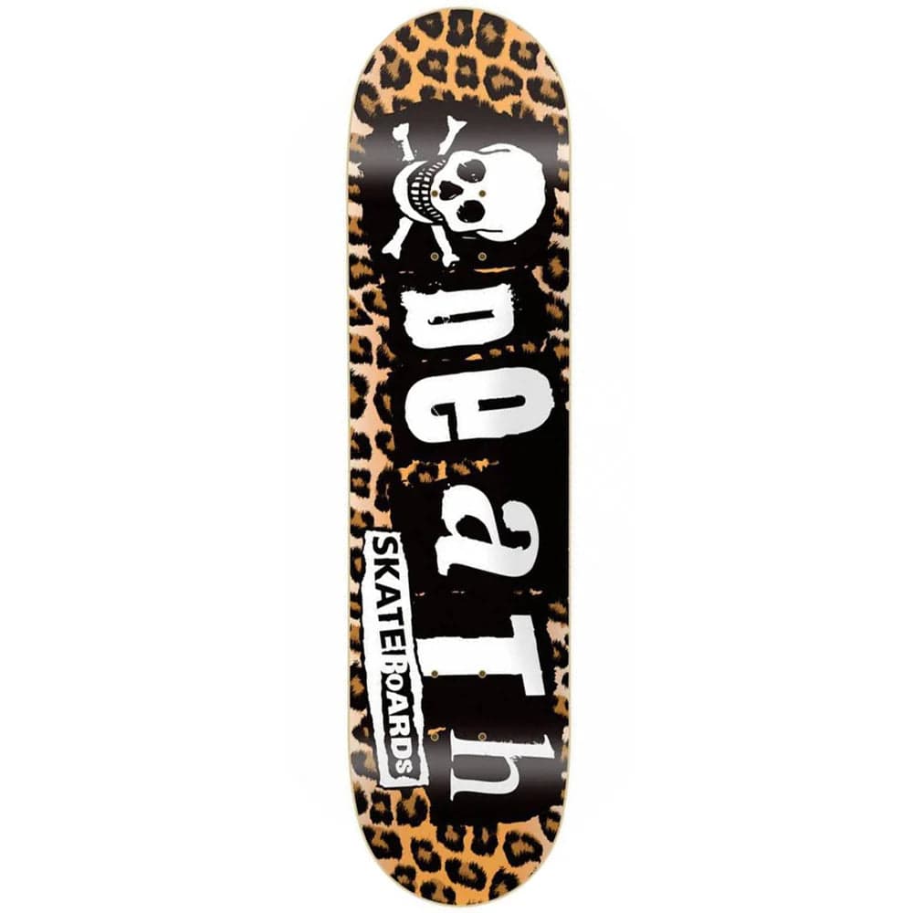 Skateboard Deck With Artistic Design-Death Skateboards 'Leopard Punk' Skateboard Deck 8.5"