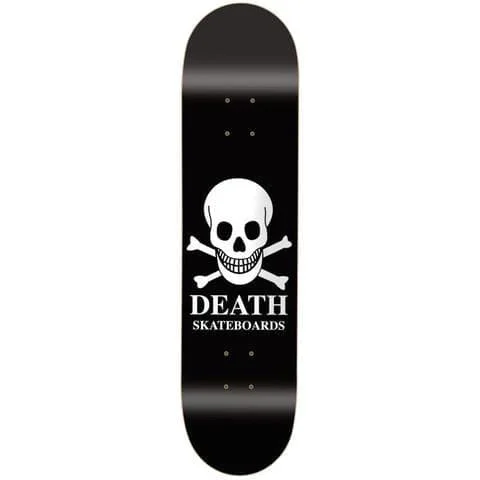 Skateboard Deck For High Performance Tricks-Death Skateboards OG Skull Black Skateboard Deck 9"