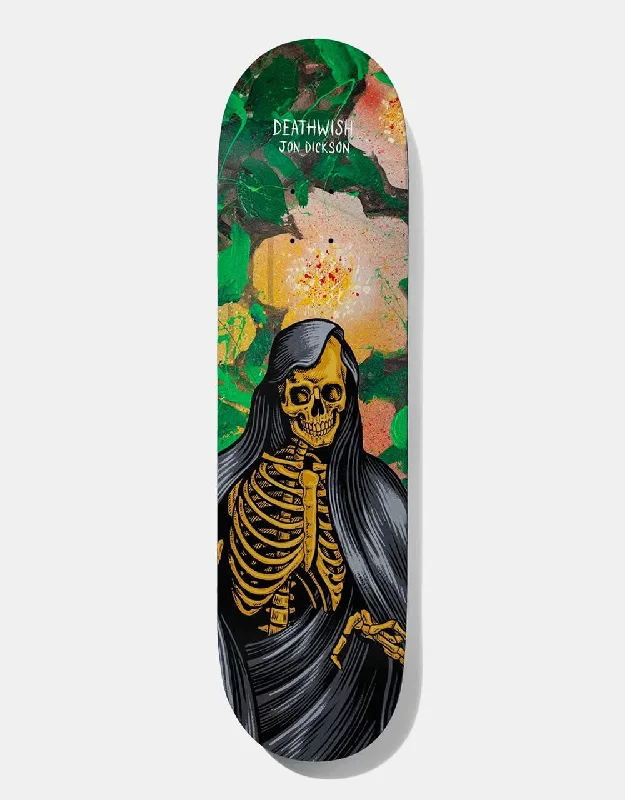 Soft Flex Skateboard Deck For Smooth Ride-Deathwish Dickson Garden Of Misery Skateboard Deck - 8"