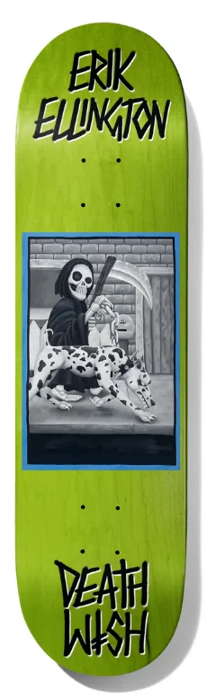 Skateboard Deck For Older Riders-Deathwish Erik Ellington All Screwed Up 8.5 Skateboard Deck