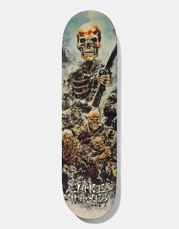 Lightweight Skateboard Deck For Easy Maneuvering-Deathwish Hayes Skull Skateboard Deck - 8.38"