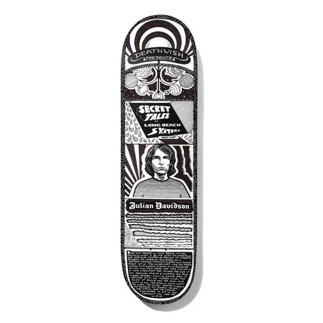 Skateboard Deck For Flat Tricks-Deathwish Julian Secret Tales Skateboard Deck