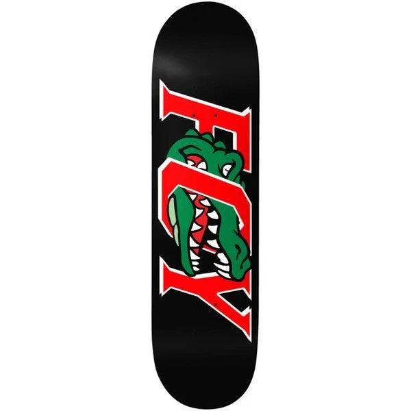 Skateboard Deck With Strong Traction-Deathwish Skateboards Jamie Foy Gator Black Twin Tail Deck 8.25"