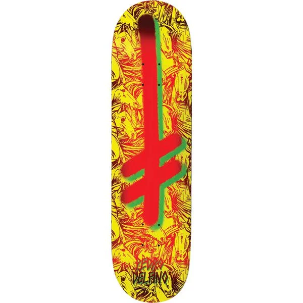 Durable Skateboard Deck For High-Speed Skating-Deathwish Skateboards Pedro Delfino PD Gang Logo Horses Deck 8.25"