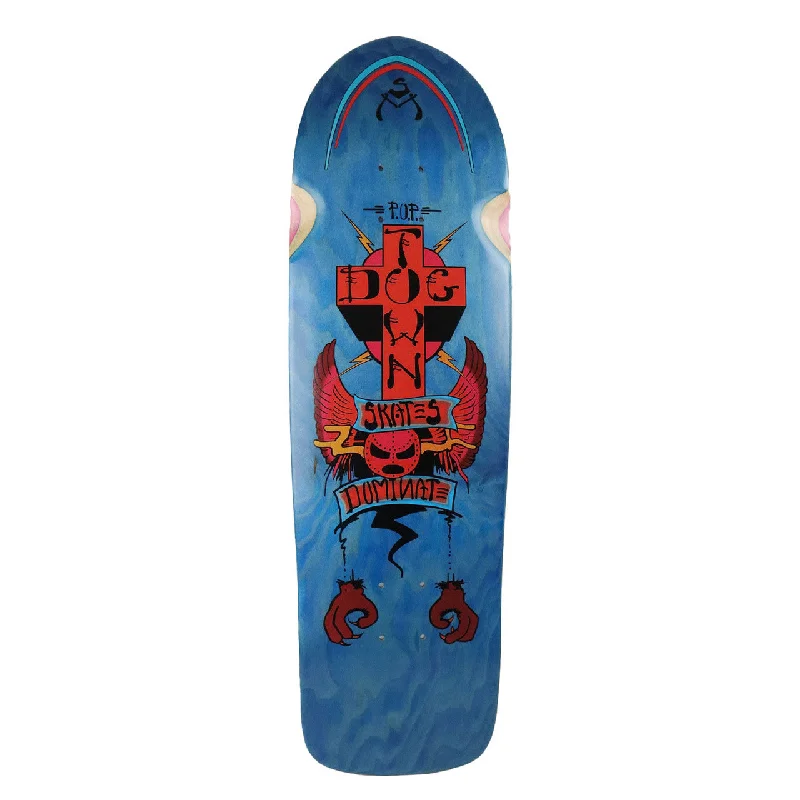 Skateboard Deck For Stable Performance-Dogtown Dominate Deck Blue Stain - 9.0