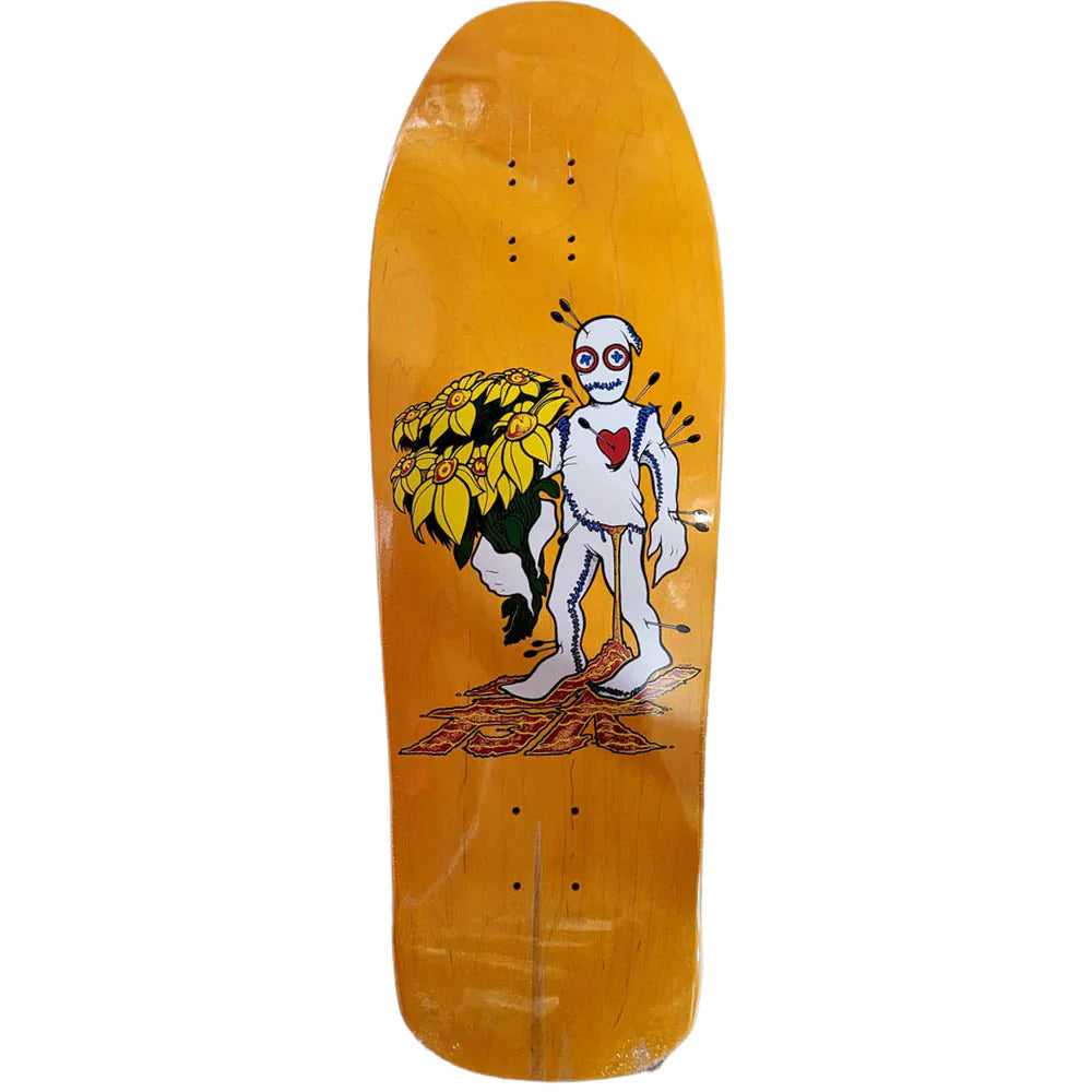 Skateboard Deck For Smooth Landings-Dogtown Skateboards Bryce Kanights Flower Guy 1 Skateboard Deck Orange - 10.125 x 31.875