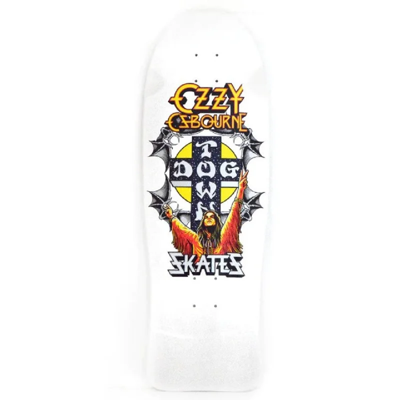 Unique Design Skateboard Deck For Stunts-Dogtown Skateboards Ozzy Osbourne Skateboard Deck Pearl White Dip - 10.125