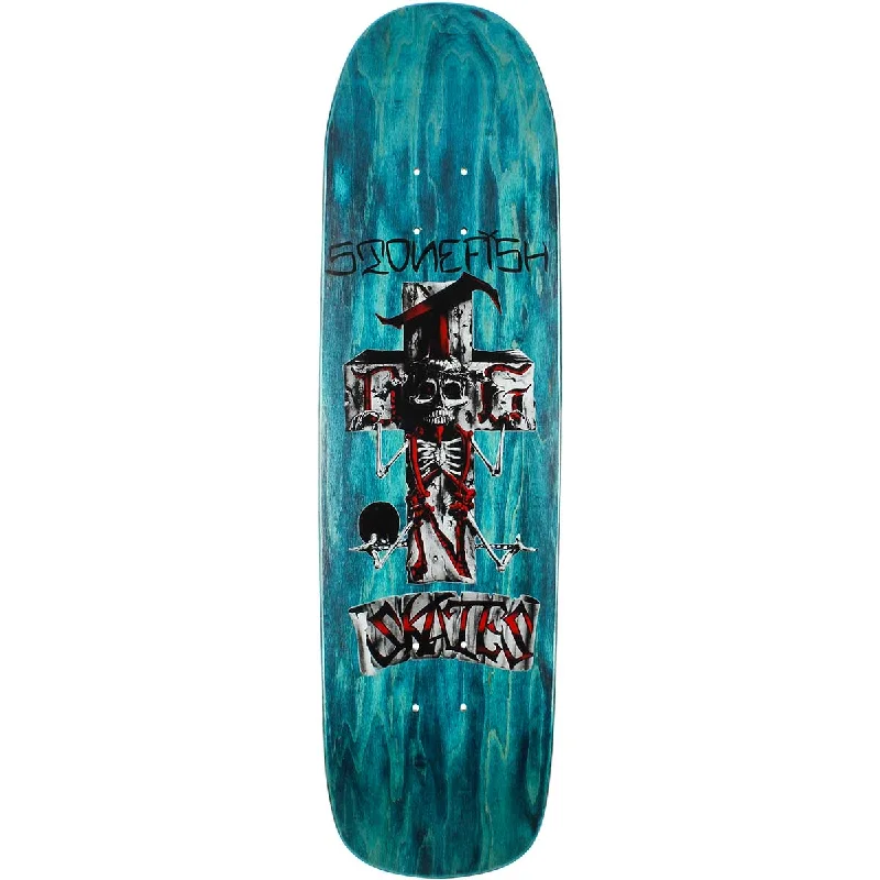 Skateboard Deck For Endless Tricks-DOGTOWN Skateboards Stonefish Pool Shaped Skateboard Deck - 8.375" (Assorted Wood Stain)