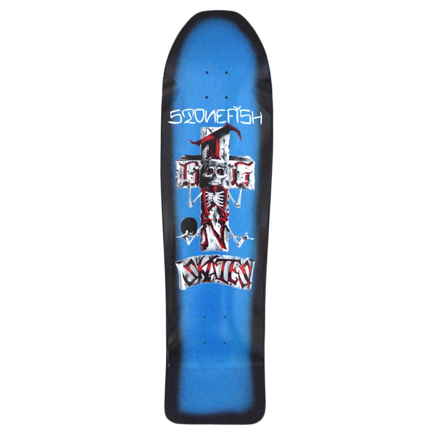 Durable Skateboard Deck For High-Speed Skating-Dogtown Stonefish Longboard Deck Blue / Black Fade - 9.5 x 35.2