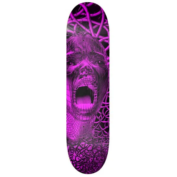 Skateboard Deck For Street Trick Performance-EDGLRD Purple Guts Deck 8.25"