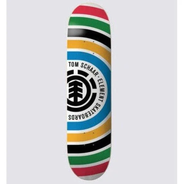 Skateboard Deck With High Flexibility-Element Skateboards Tom Schaar Rings Deck 8.0"