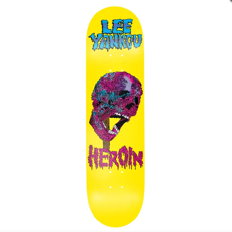 Wide Skateboard Deck For Skating Comfort-Face Melter Deck (Lee Yankou) - 8.25