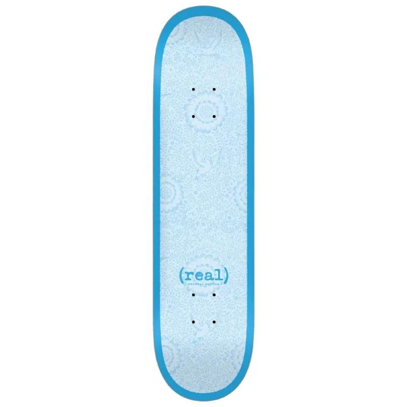 Skateboard Deck For Beginner Tricks-Flowers Renewal (Blue) Deck 7.75