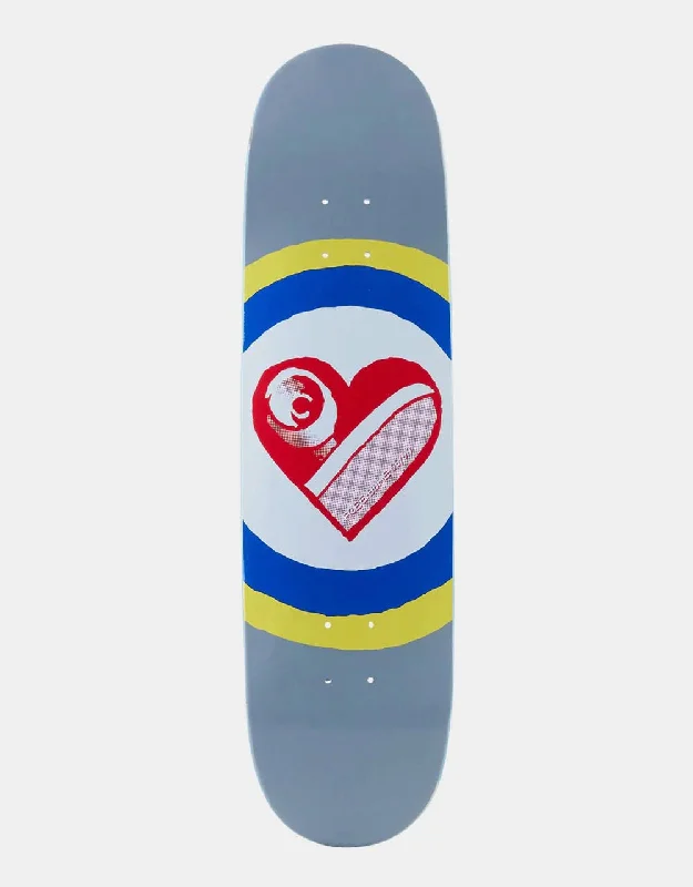 Skateboard Deck With Strong Ply Layers-Free Dome SK8 Heart Skateboard Deck - 9"