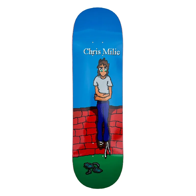 Skateboard Deck For Aggressive Trick Riding-Frog Broken Glasses Chris Millic Deck 8.38"