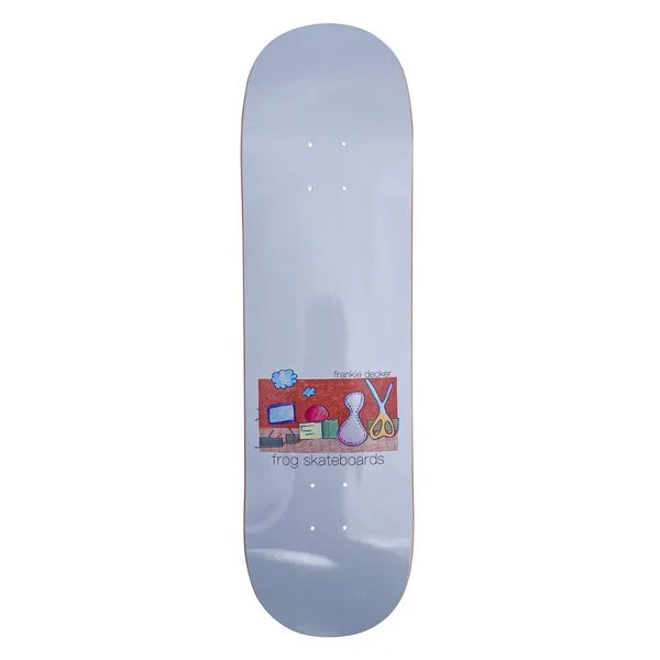 Skateboard Deck With Custom Colors-Frog Skateboards Frankie Decker Indoor Voices Deck 8.5"