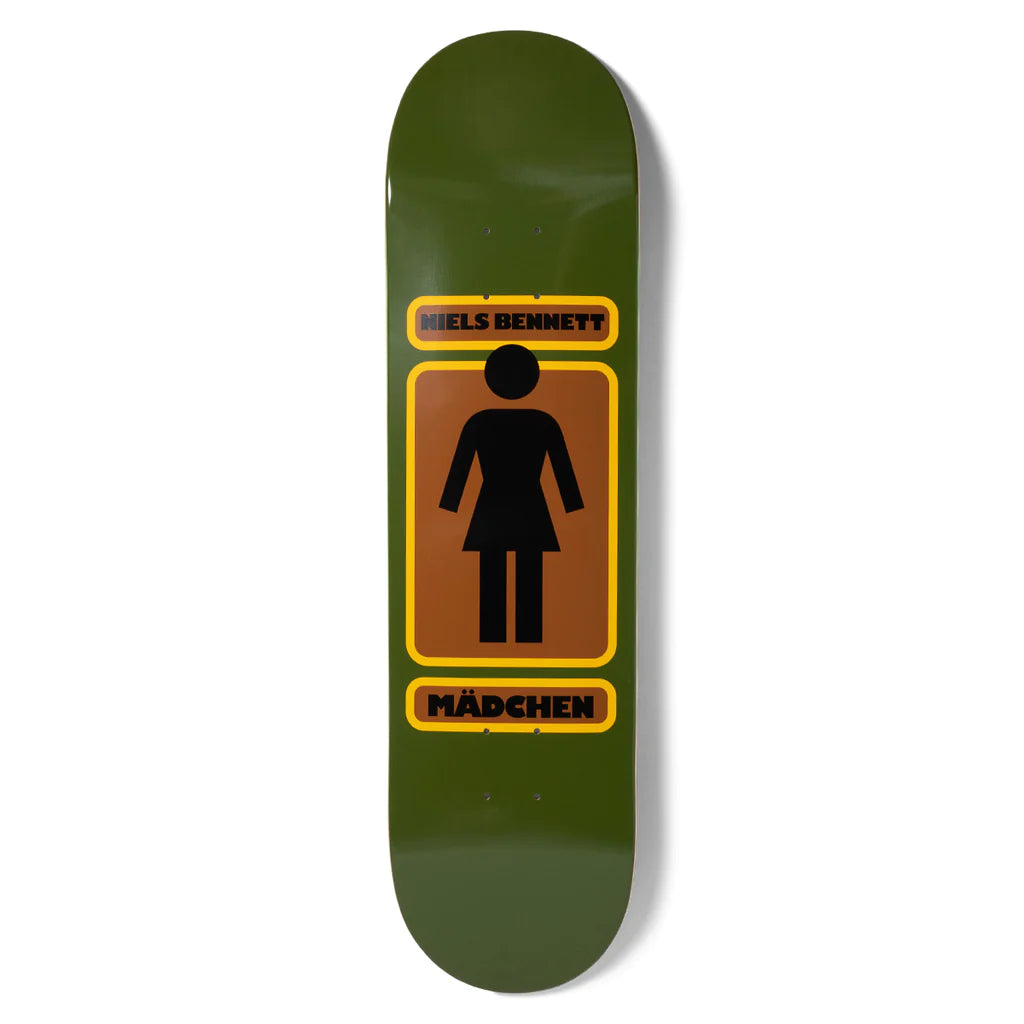 Skateboard Deck With A Smooth Finish-Girl Bennett 93 Til Deck - 8.25