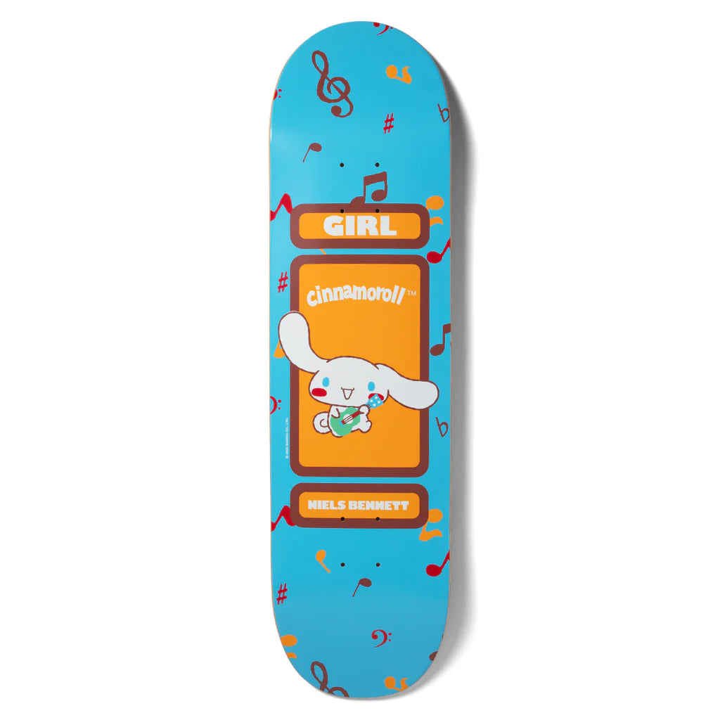 Skateboard Deck For Quick Tricks-Girl Bennett Hello Kitty And Friends Deck - 8.25