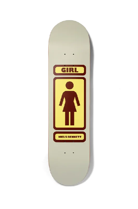 Skateboard Deck With High Impact Resistance-Girl Skateboards Bennett 93 Til Deck 8.0"