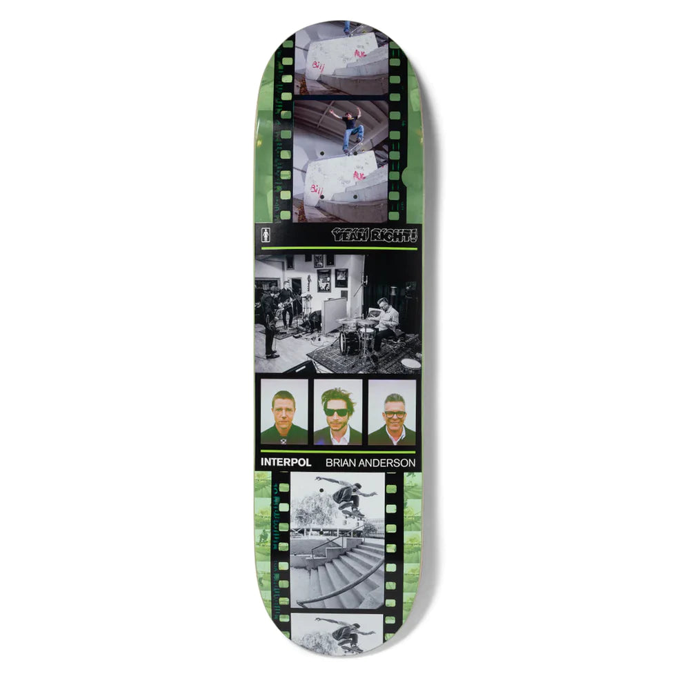 Lightweight Skateboard Deck For Easy Maneuvering-Girl x Interpol BA Yeah Right Deck - 8.5