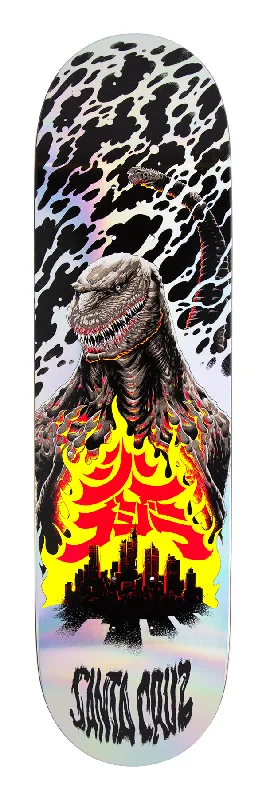 Skateboard Deck With Great Flex-Godzilla x Santa Cruz - Shin Knox Firepit 8.5" Deck