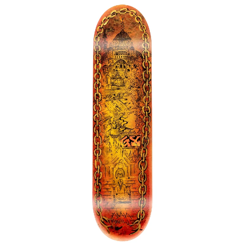 Skateboard Deck For Quick Tricks-GX1000 Embers Krull Deck (8.25)