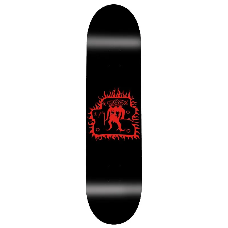 Skateboard Deck For Aggressive Skaters-GX1000 Trespass Black Deck - 8.25