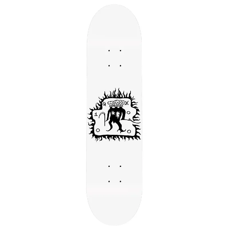 Skateboard Deck For Long Distance-GX1000 Trespass White Deck - 8.5