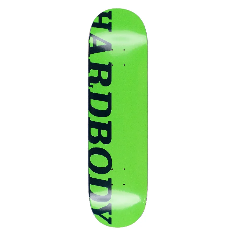 Skateboard Deck With Ideal Shape-Hardbody Classic Logo Neon: 8.375