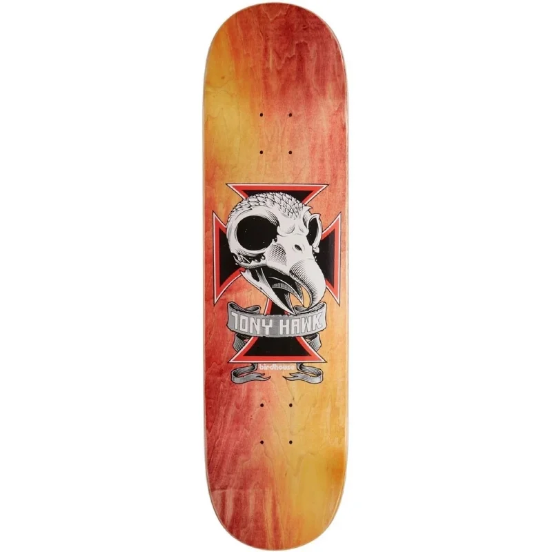 Skateboard Deck With Extra Grip-Hawk Skull 2 Pro Deck 8.25