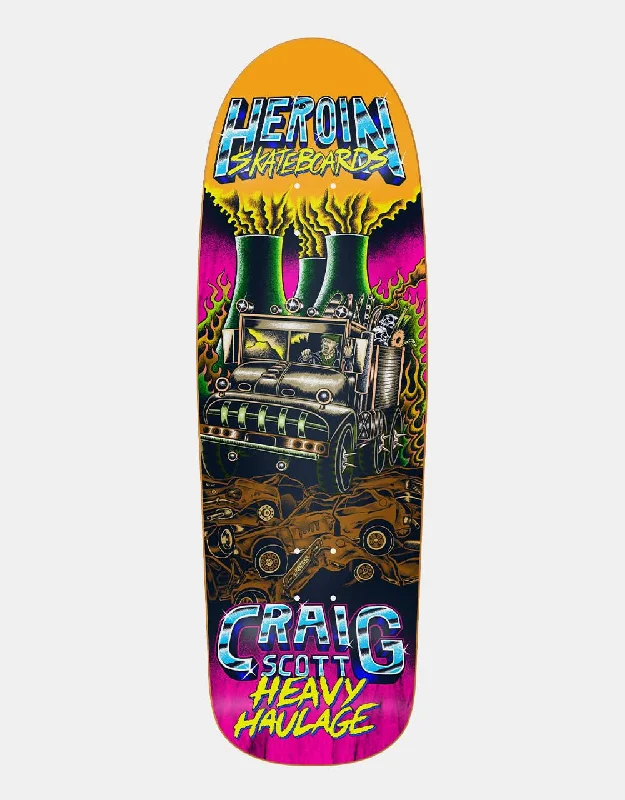 High Performance Skateboard Decks-Heroin Craig Questions Heavy Haulage Skateboard Deck - 9.5"