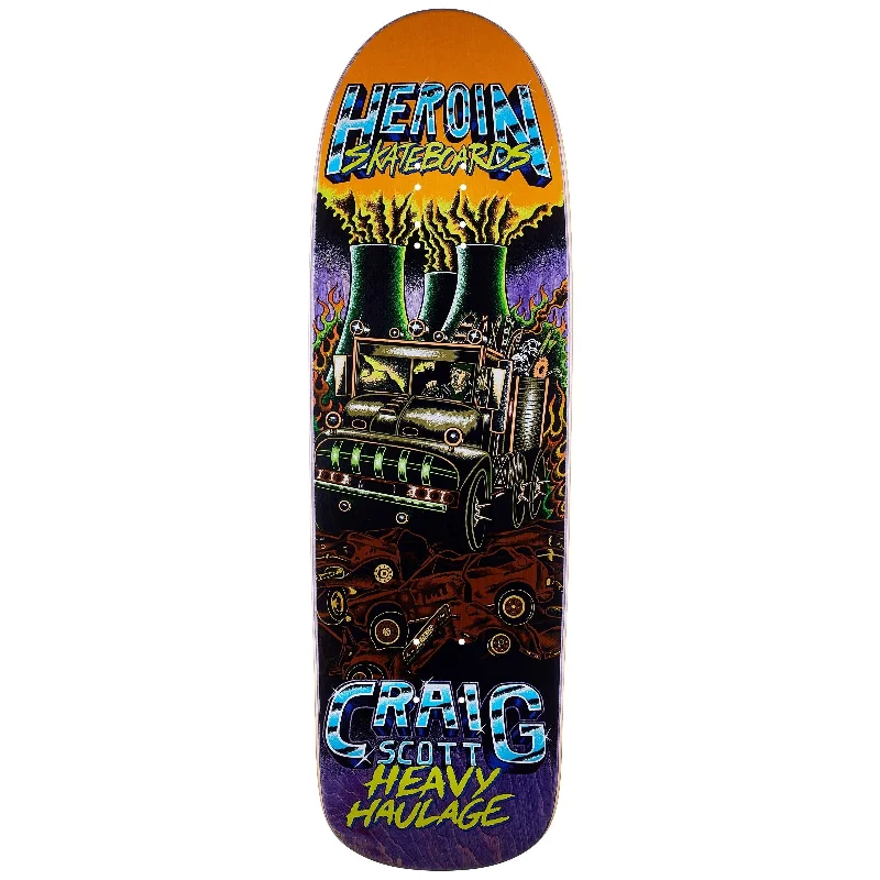 Skateboard Deck With Custom Colors-Heroin - Heavy Haulage Deck 9.5"