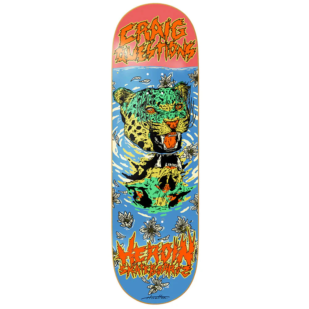 Lightweight Skateboard Deck For Easy Maneuvering-Heroin Skateboards Craig Questions Scott Dead Reflections Skateboard Deck - 9.0