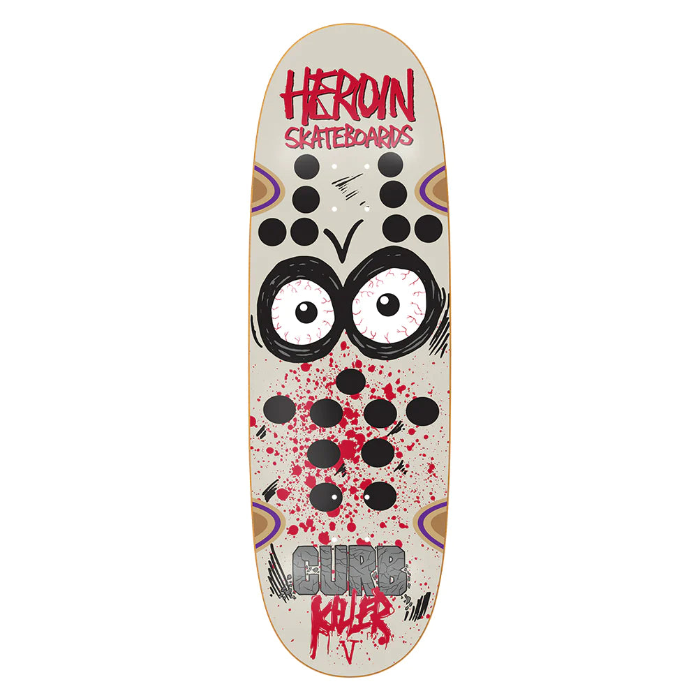 Skateboard Deck For Bowl Skating-Heroin Skateboards Curb Killer 5 Symmetrical Skateboard Deck - 10.0