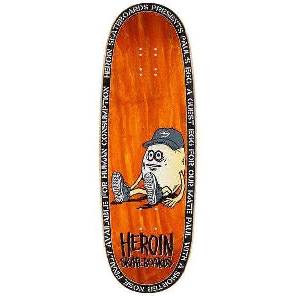 Skateboard Deck For Endless Tricks-Heroin Skateboards Paul's Egg Deck 10.4"