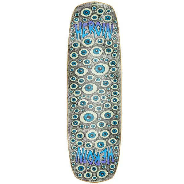 Skateboard Deck For Professional Competitions-Heroin Skateboards Seeing Double Shovel Symmetrical Shape - 9.5