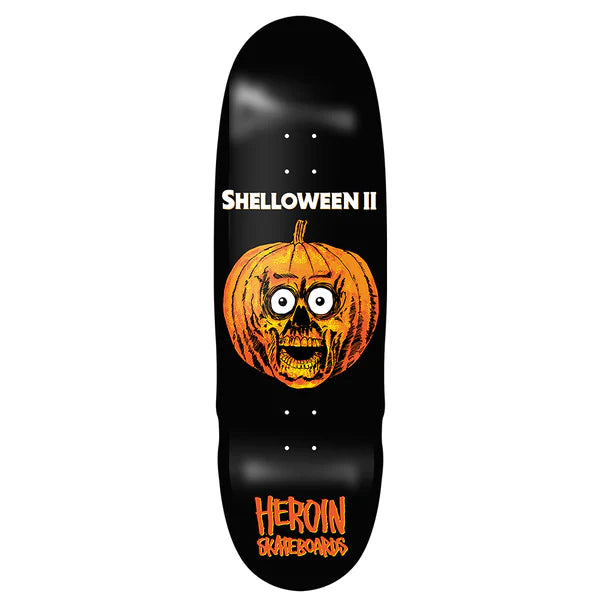 Skateboard Deck With Vibrant Color-Heroin Skateboards - Shelloween II 10.1" Deck