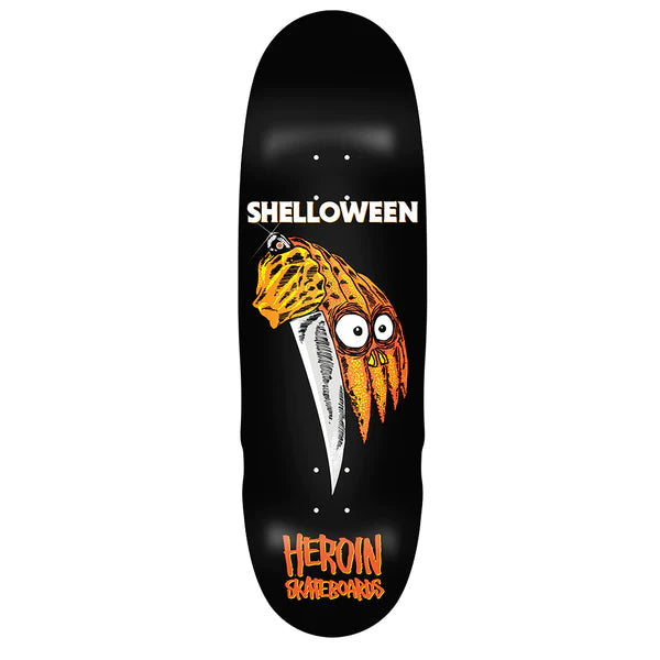 Professional Skateboard Deck For Stunts-Heroin Skateboards Shelloween Skateboard Deck - 9.625