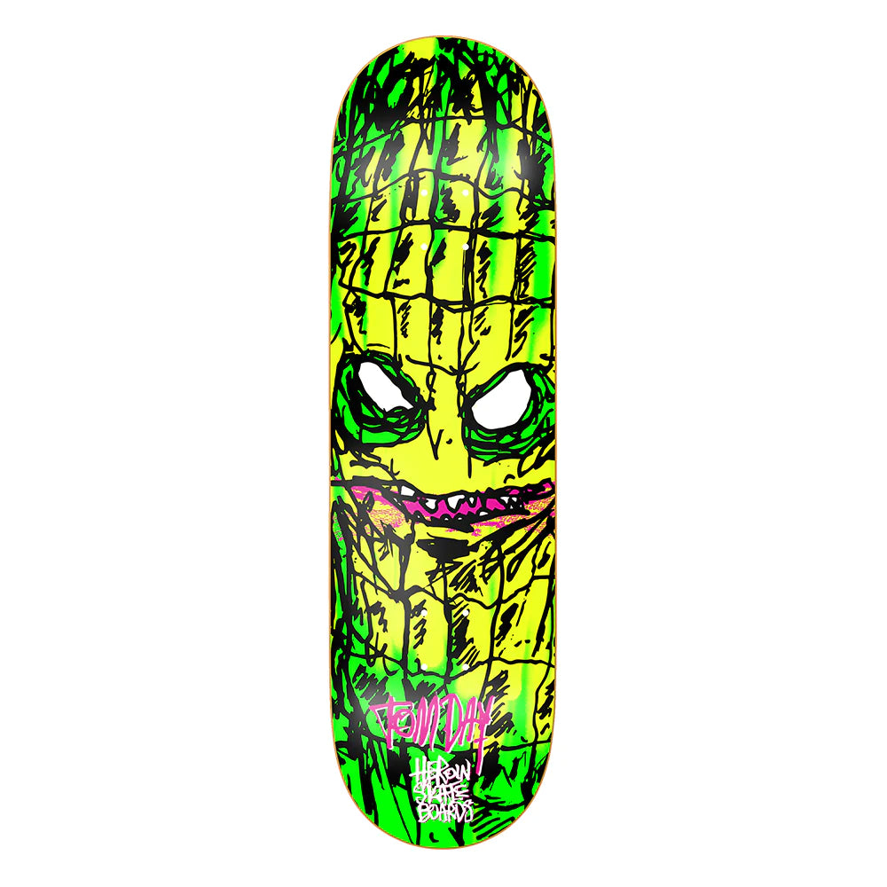 Old School Skateboard Deck With Classic Design-Heroin Skateboards Tom Day Savages Skateboard Deck - 8.75