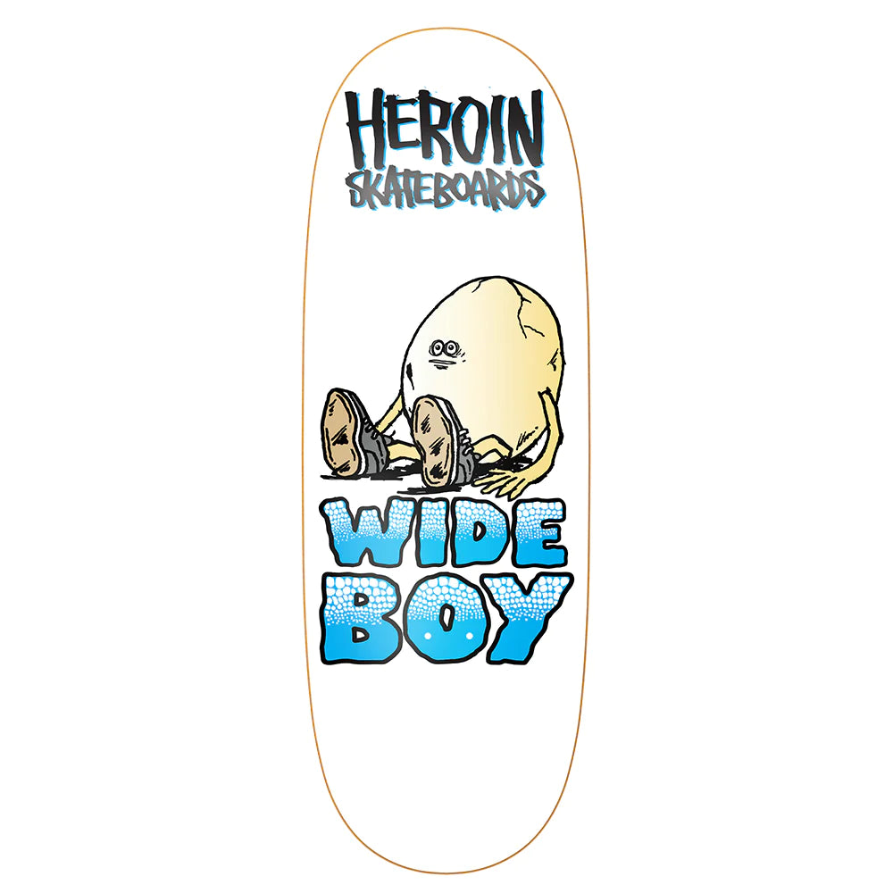 Lightweight Maple Skateboard Deck-Heroin Skateboards Wide Boy Egg Skateboard Deck - 10.75