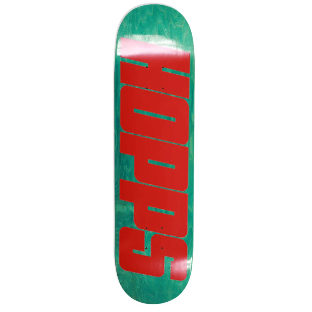 Skateboard Deck For Beginners Learning-Hopps Big Hopps Red Woodgrain (7.7)