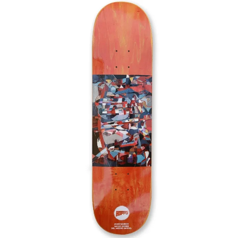 Ultra Durable Skateboard Deck For Skaters-Hopps Del Negro Joan Barker Abstract Series Deck