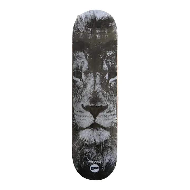 Versatile Skateboard Deck For Beginners-Hopps Denley Lion Deck