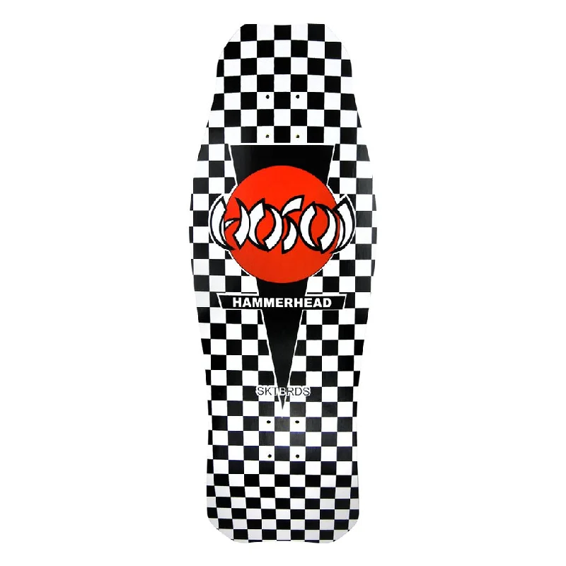 Skateboard Deck With Vibrant Colors-Hosoi O.G. Hammerhead Checkerboard Deck